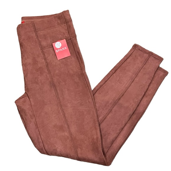 SPANX Faux Suede Leggings - Picture 1 of 8